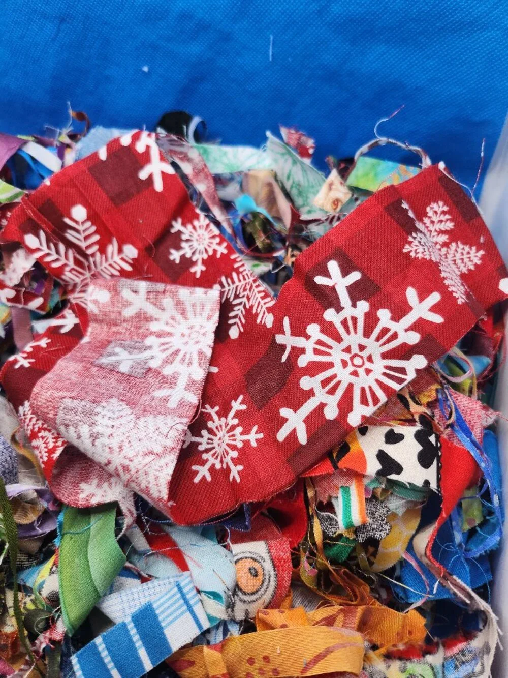 An grab bag of crumbs, confetti, and scraps
